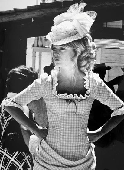 Brigitte Bardot sur le tournage du film «Les...