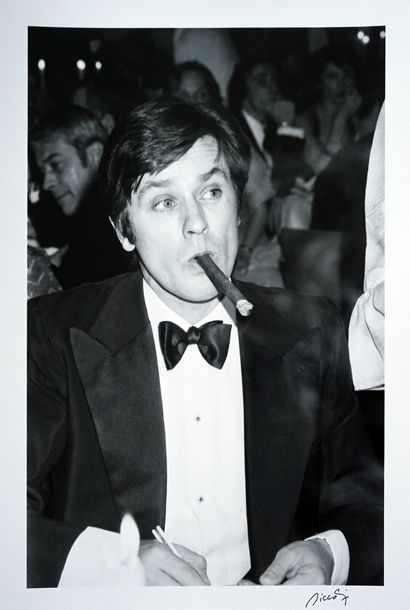 Alain Delon
 
Silver print, 52 x 35 cm, signed...