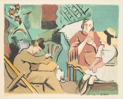 André LHOTE (1885-1962)
Au jardin
Lithographie...