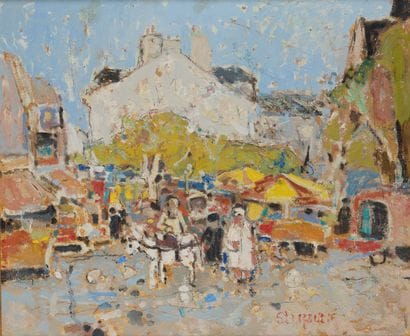 Marko STUPAR (1936-2021)
Place animée à Paris
Huile...