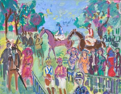Maurice EMPI (1933)
Course hippique
Gouache...