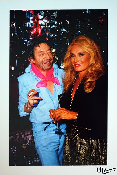Serge Gainsbourg and Dalida at Regine’s Club...