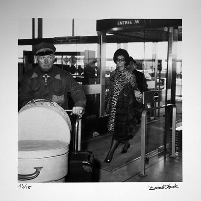 Sophia Loren aéroport de Paris
Tirage argentique...