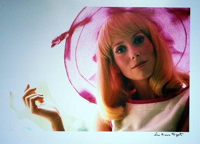 Catherine Deneuve wearing a Barthet hat in...