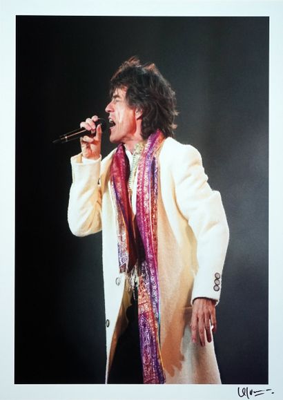 Rolling Stones Mick Jagger
Silver print,...