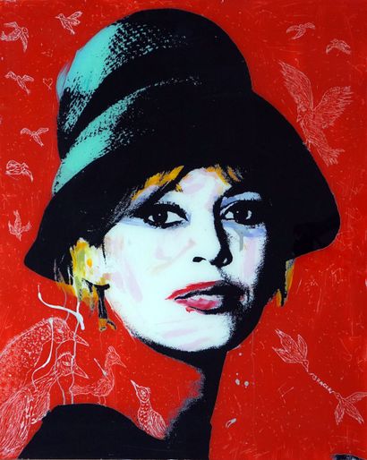 Brigitte Bardot
Peinture mixte sous Plexiglas...
