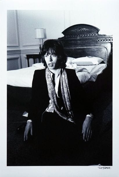 Mick Jagger, Hotel George V, 1971
Silver...