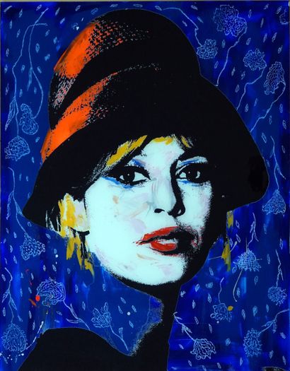 Brigitte Bardot
Peinture mixte sous Plexiglas...