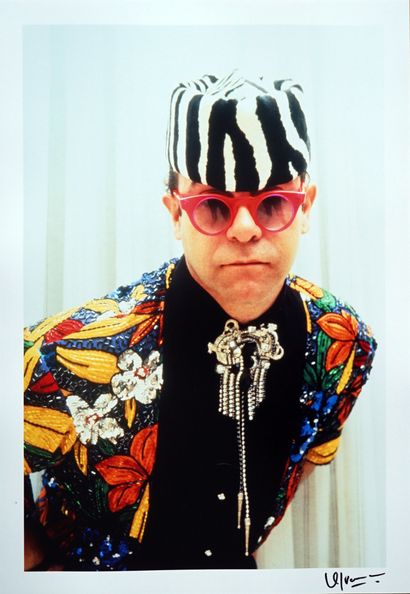 Elton John Paris 1989
Tirage sur papier argentique,...