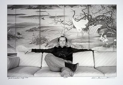 Jack Nicholson NYC 1981 
Silver gelatin print,...