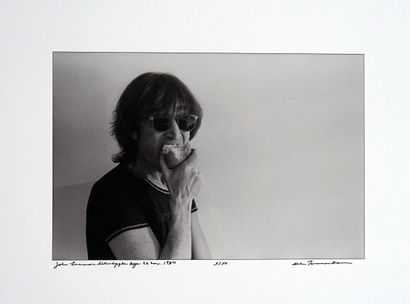John Lennon NYC 1980
Print on silver paper,...