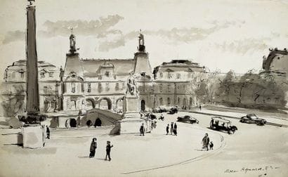Marc AYNARD (1898-1983)
The Louvre from the...