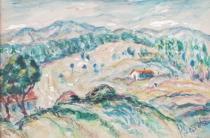 ECOLE FRANCAISE DU XXe
Paysage
Gouache, aquarelle...