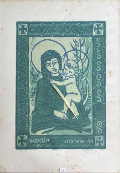 ANTONIO
Madonna
Lithograph 
69 x 49 cm (...