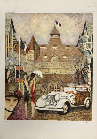 Ramon DILLEY (1932-2014)
Deux élégantes devant...