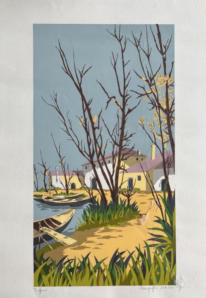 TUFANO
Landscape
Lithograph, signed lower...