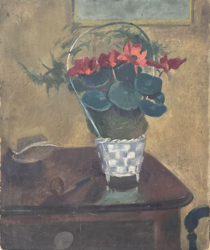 MODERN SCHOOL
Still Life with a Flower Pot
Oil...