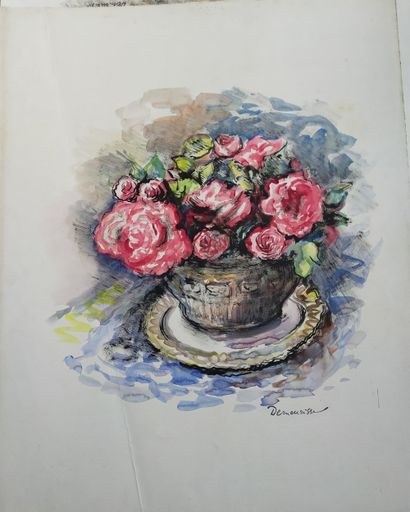 René DEMEURISSE (1895-1961)
Bouquets de fleurs
Huit...