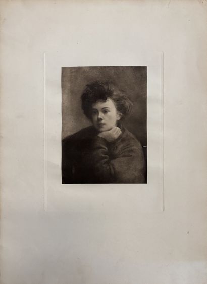 Armand COUSSENS (1881-1935)
Le vacher 
Gravure...