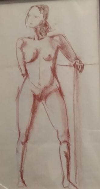 ECOLE MODERNE
Nu féminin
Sanguine
54 x 32...