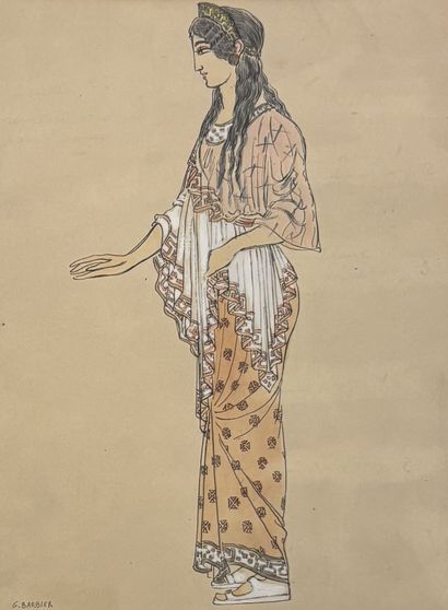Georges BARBIER (1882–1932), after
Woman...