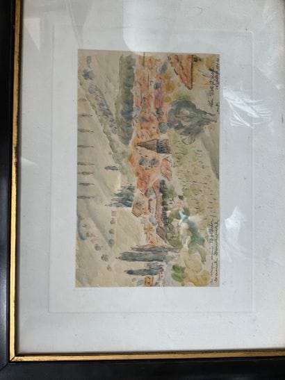 Daniel DOUROUZE (1874-1923)
Country landscape
Watercolor,...