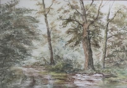 Octave LEROY
Trees
Watercolor, signed lower...