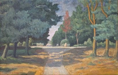 Jules PAGES (1867-1946)
L'allée dans le parc
Huile...