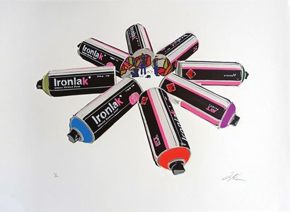 IAN K. MILLARD (XX)
Ironlack attack (violet)
Sérigraphie...