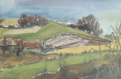 ECOLE MODERNE
Paysage
Aquarelle
31 x 47 ...