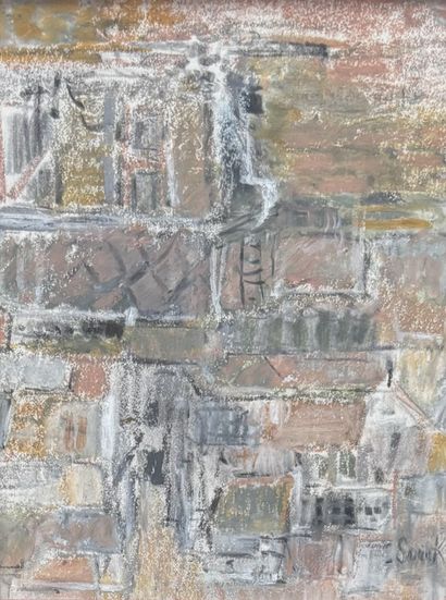 Sonia K
Composition 
Pastel, signed lower...