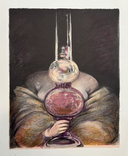 Armand COUSSENS (1881-1935)
Le vacher 
Gravure...