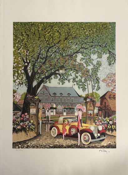Ramon DILLEY (1932-2014)
Rallye Paris-Deauville
Lithographie...