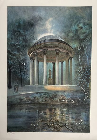 RIVERA 
Monopètre, temple de l'amour 
Lithographie...