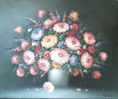 Modern school 
Bouquet of flowers
Four o...