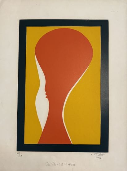 André VERDET (1913-2004)
Pur profil de l'aimée...