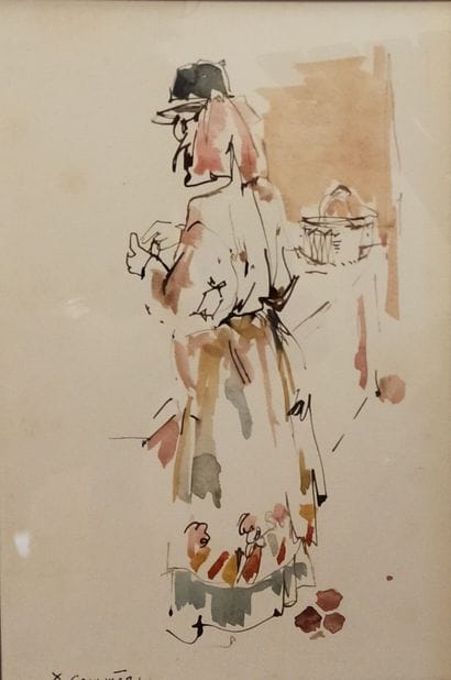 Jean COMMERE (1920-1986)
Woman's back
Ink...