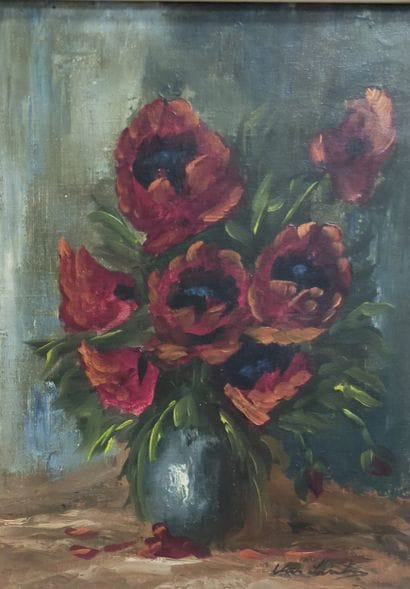 Modern School
Anemone Vase
Oil on canvas,...