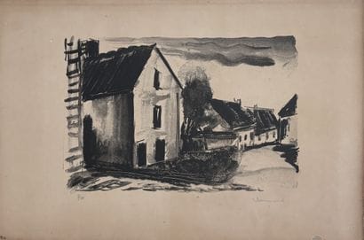 Maurice DE VLAMINCK (1876-1958)
Maisons rustiques...