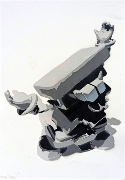 BISERAMA (1983)
Sans titre
Pochoir sur papier
Signé...