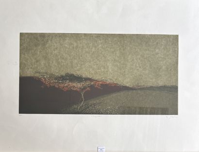 Modern school
Trees
Lithograph signed lower...
