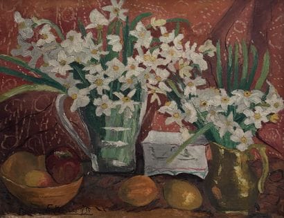 Andrée FONTAINAS (XIX-XX)
Nature morte aux...