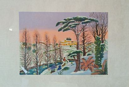 Set of five framed pieces, including: 
TAVE
Still...