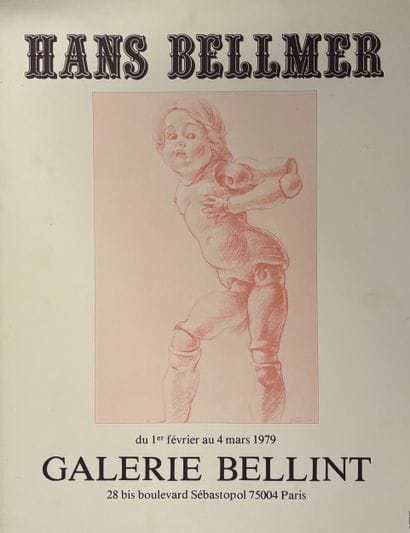Hans BELLMER, d'après 
Affiche d'exposition,...