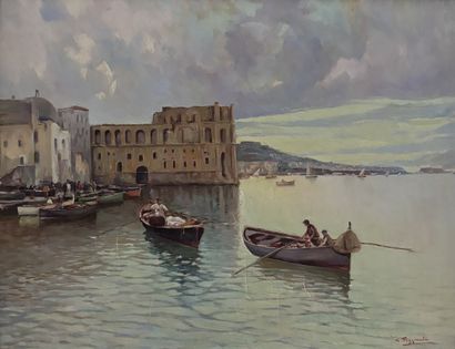 C. POGGIANTI (XXe siècle)
La baie de Naples
Huile...