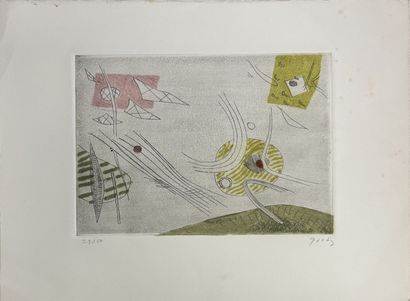 Henri GOETZ (1909-1989)
Composition 
Aquatinte...