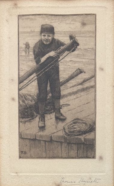 Thomas BARRETT (1845-1924)
Jeune pêcheur
Aquatinte,...