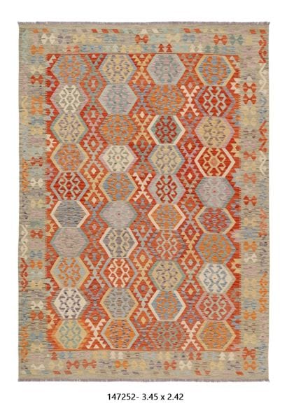 Tapis Kilim Afghan en laine fait main
345...