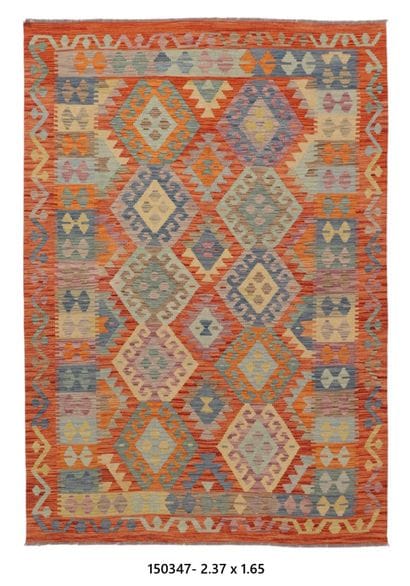 Tapis Kilim Afghan en laine
237 x 165 cm