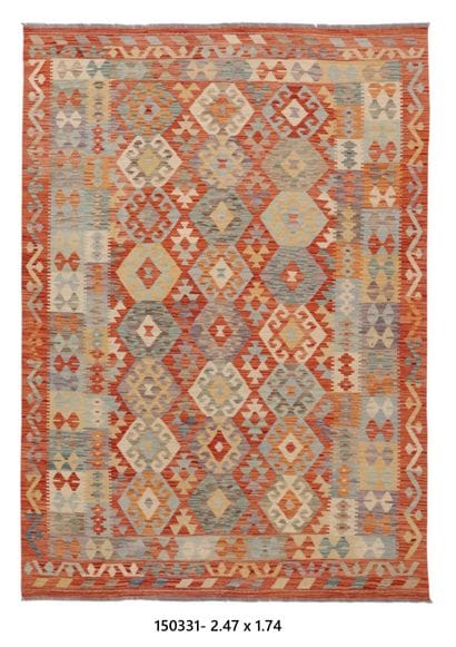 Tapis Kilim Afghan en laine
274 x 174 cm